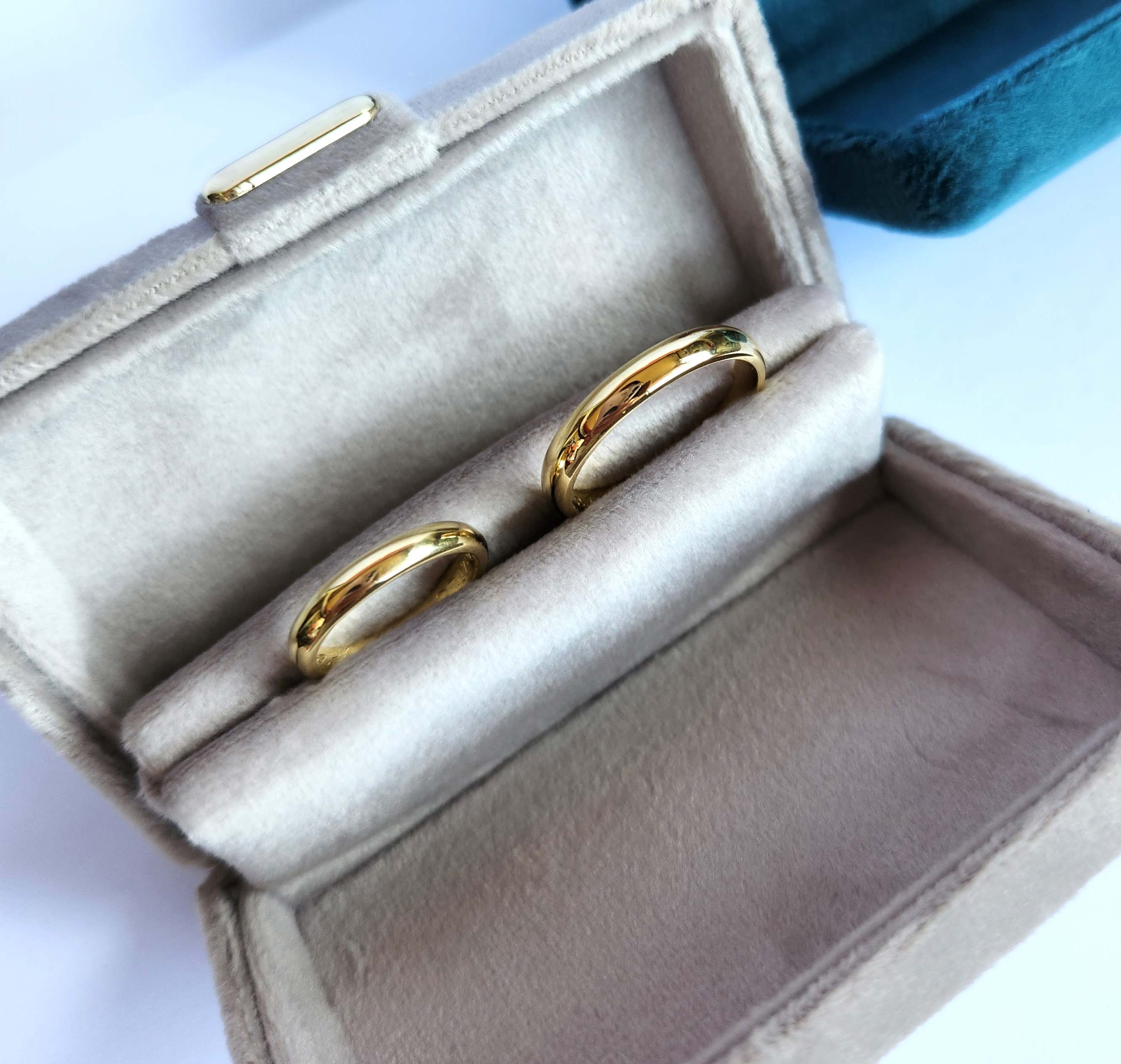 Argollas de Matrimonio Clásicas DV Oro