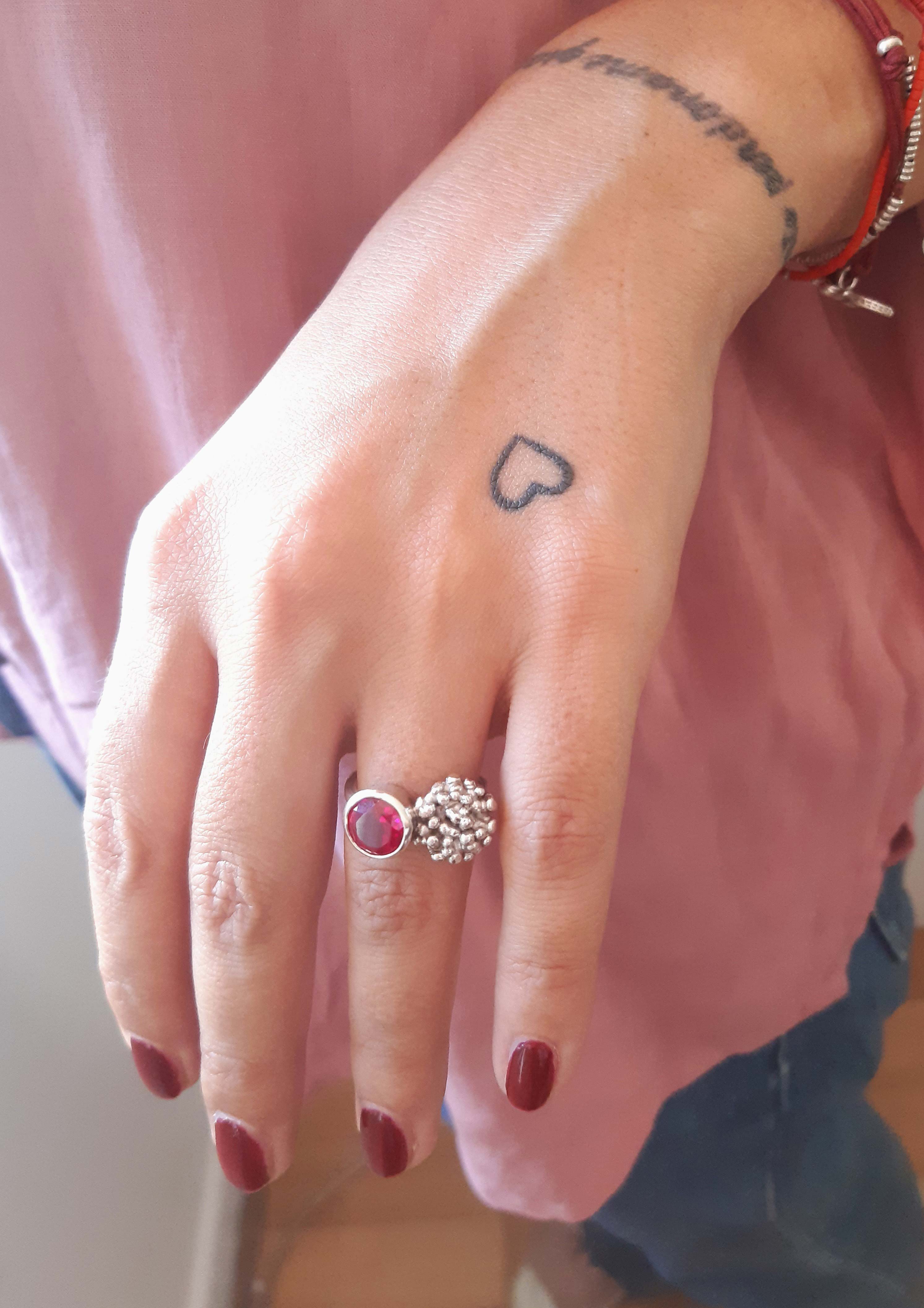 Anillo Racimo Plata Piedra