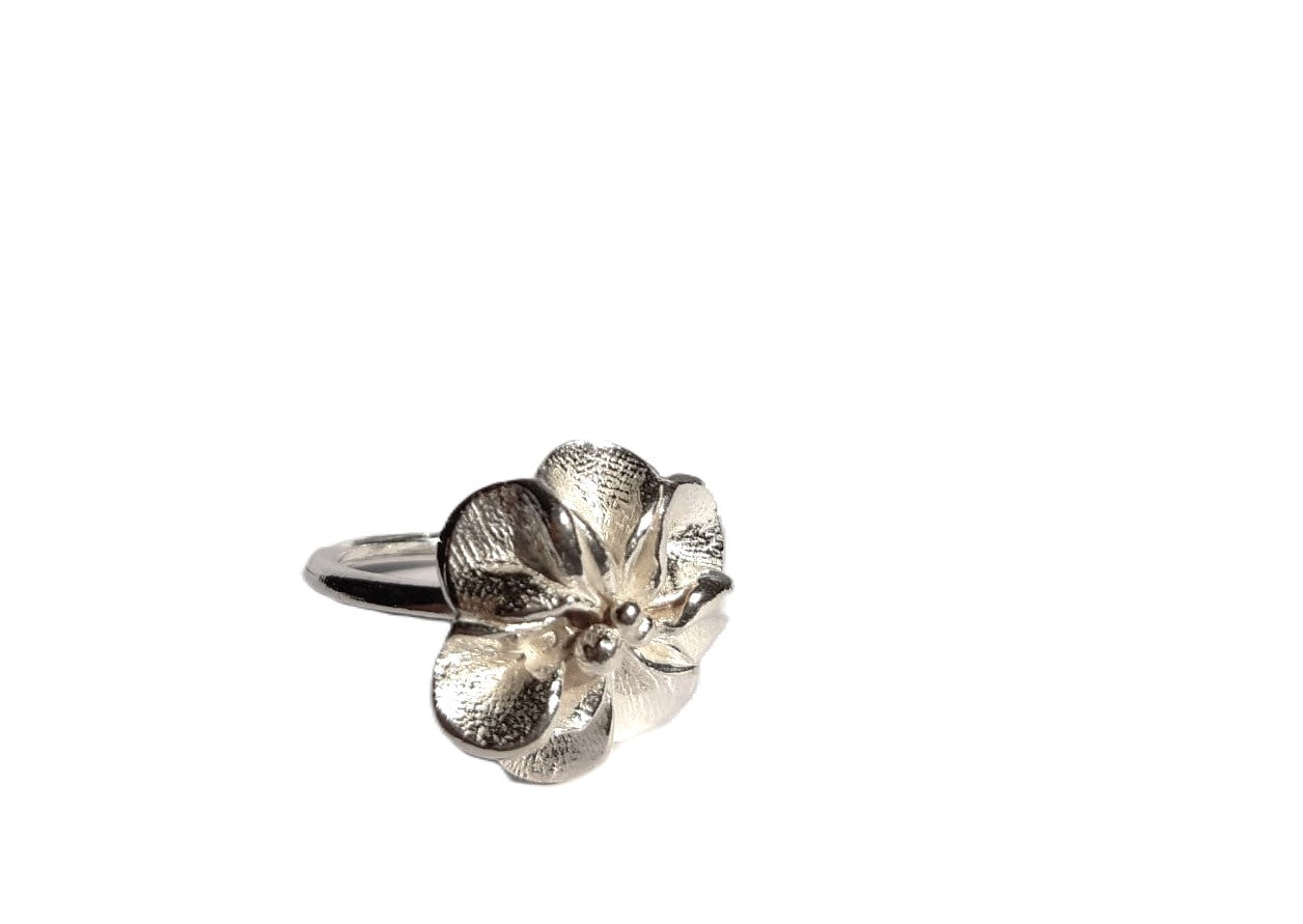 Anillo Flor Plata
