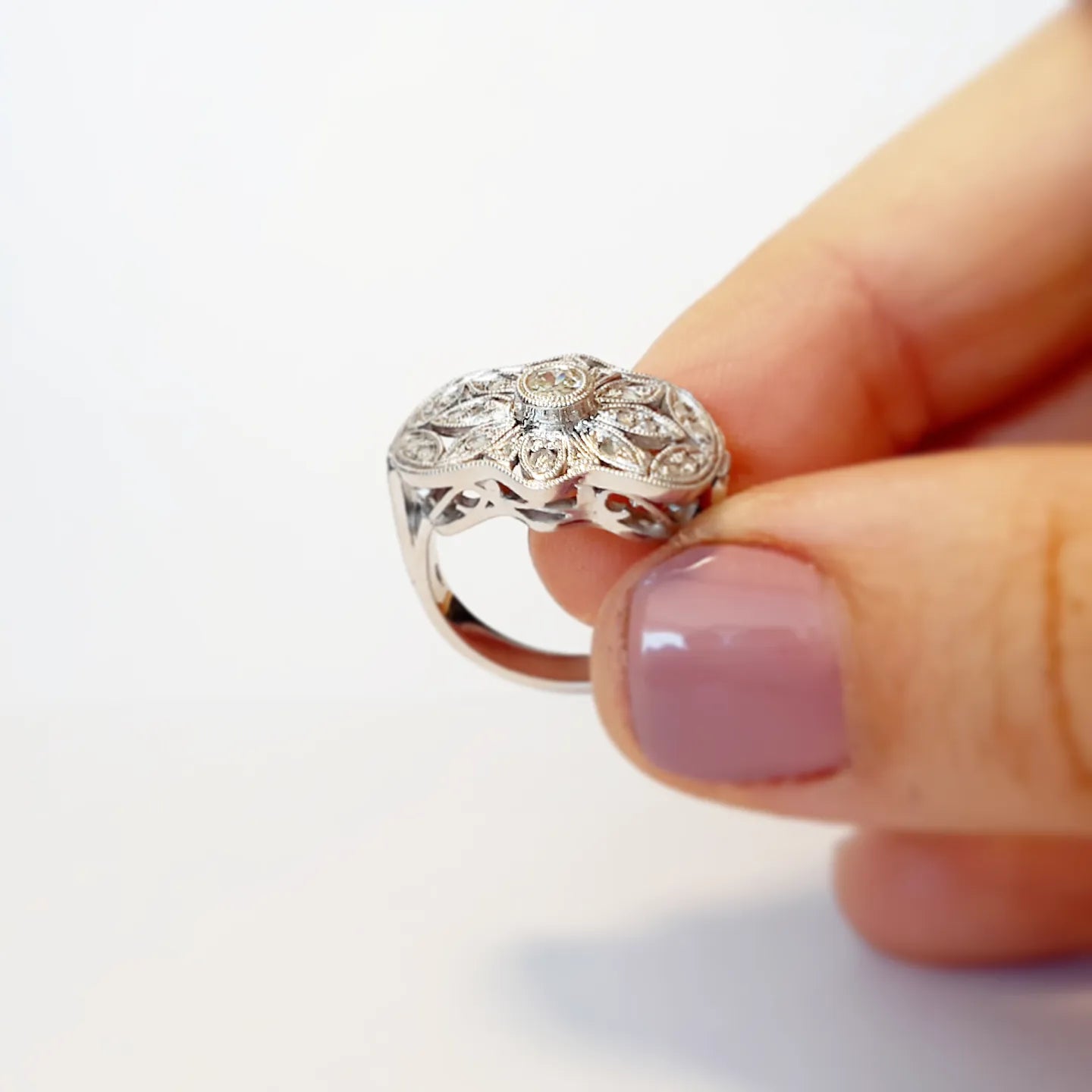 Anillo Irene Oro Blanco