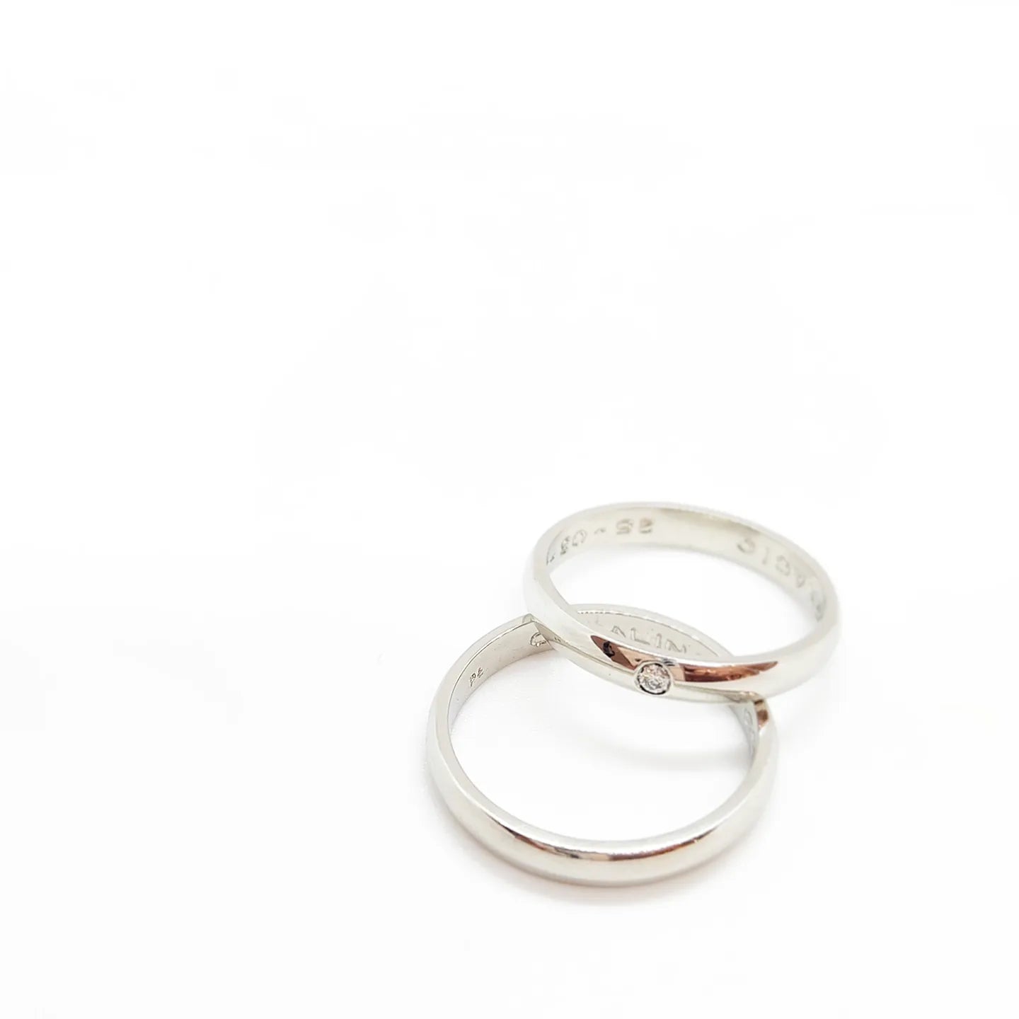 Argolla de Matrimonio Clásica DV Diamante