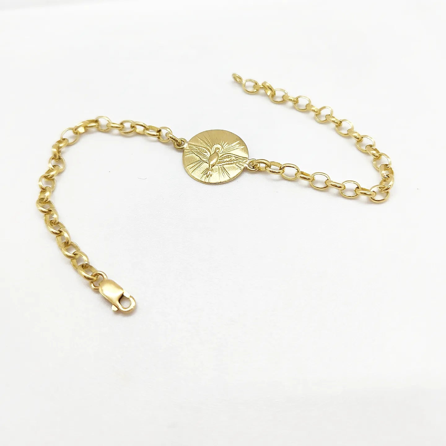 Pulsera Espíritu Santo Oro