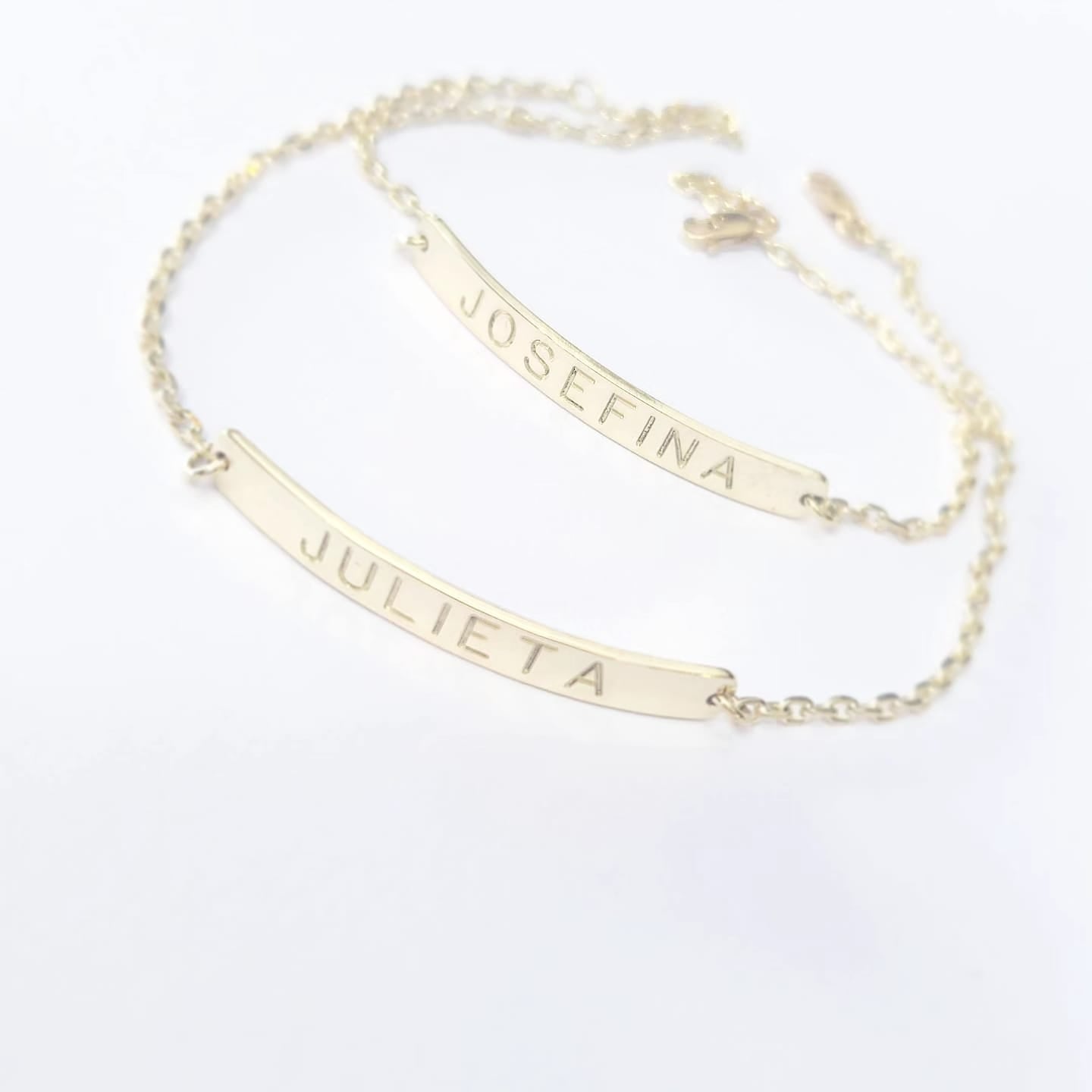 Pulsera Piocha Nombre Oro
