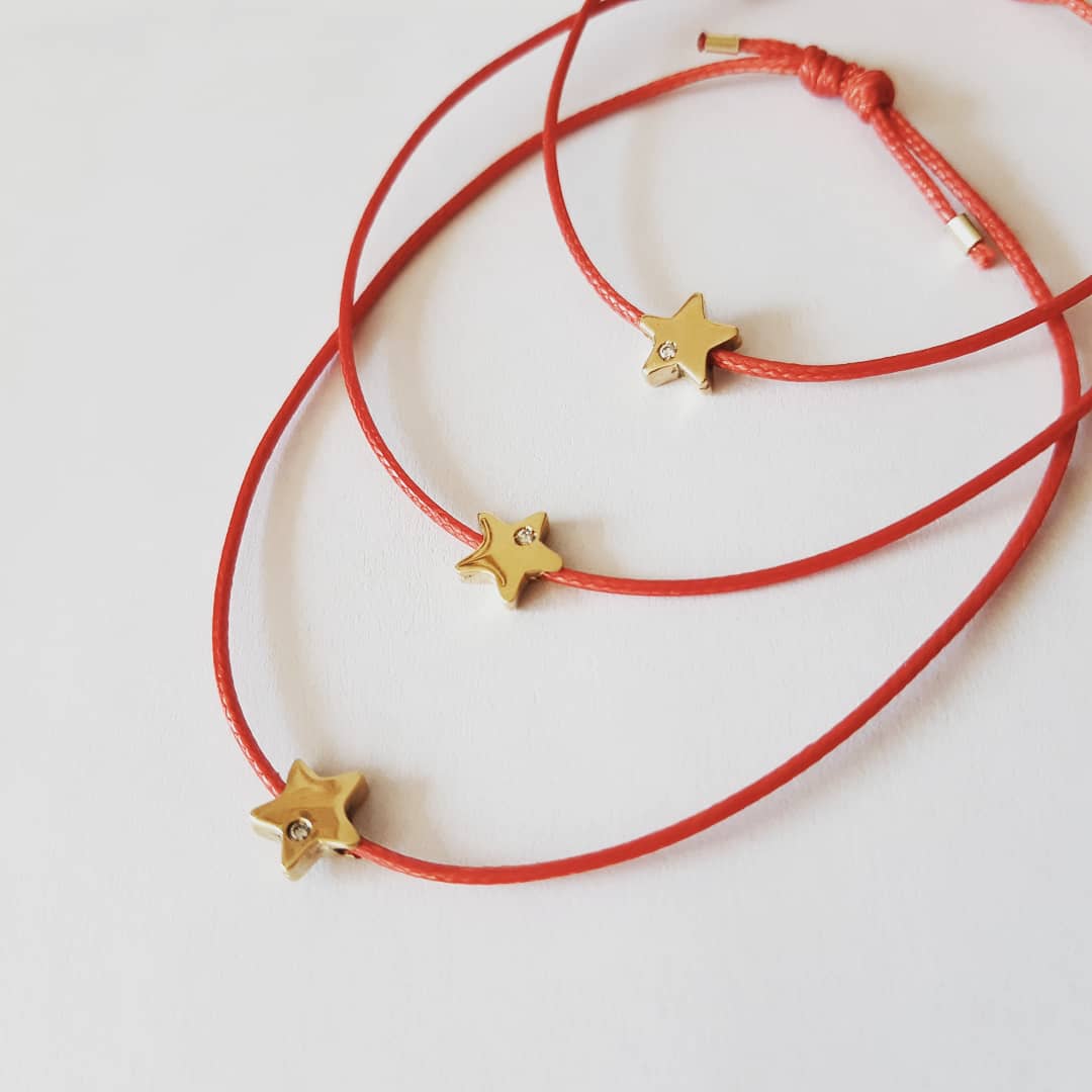 Pulsera Estrella Friendship Oro y Diamante